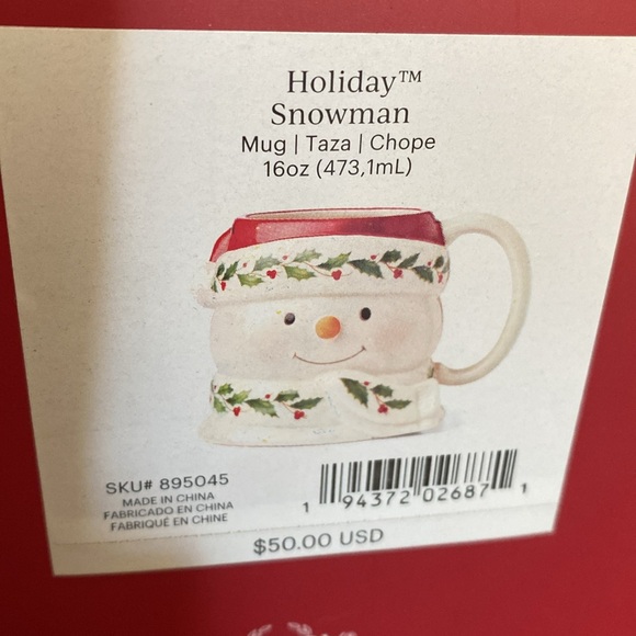 Lenox Porcelain Snowman Mug - Picture 4 of 4